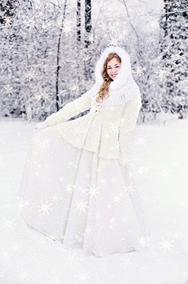 雪のドレス