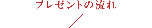 プレゼントの流れ