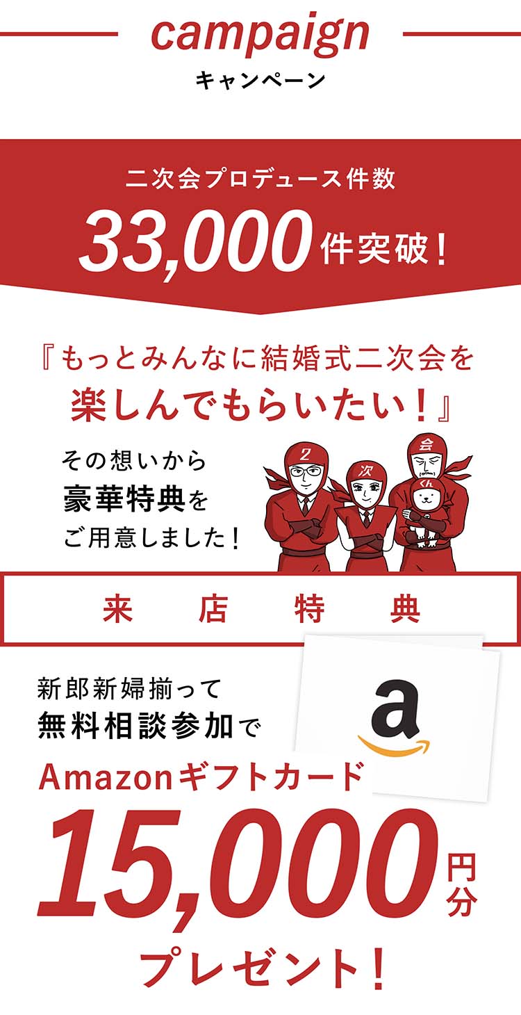 来店特典 Amazonギフトカード15,000円分